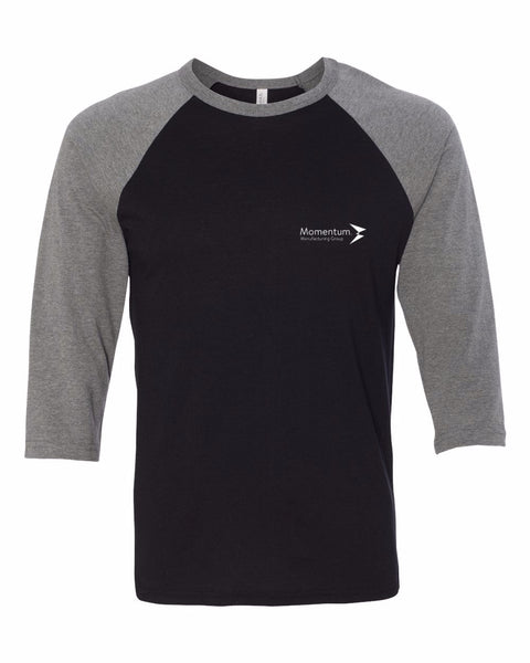 T-Shirts - BELLA + CANVAS - Adult Unisex Three-Quarter Sleeve Baseball Tee