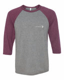 T-Shirts - BELLA + CANVAS - Adult Unisex Three-Quarter Sleeve Baseball Tee