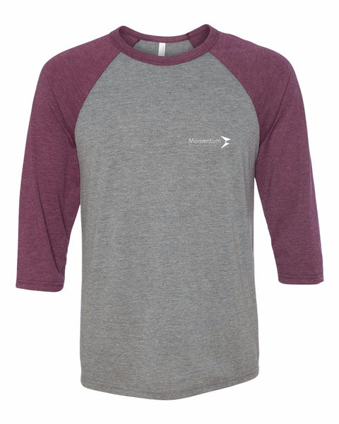 T-Shirts - BELLA + CANVAS - Adult Unisex Three-Quarter Sleeve Baseball Tee