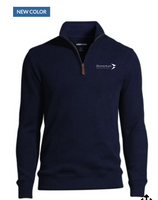 Men's - LANDS  END Men's Executive Bedford Quarter Zip Sweater